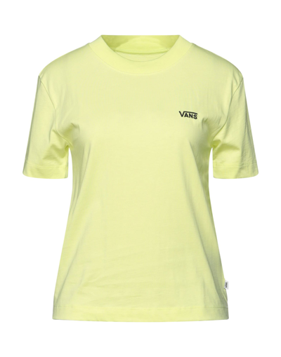 Shop Vans Woman T-shirt Acid Green Size Xs Cotton