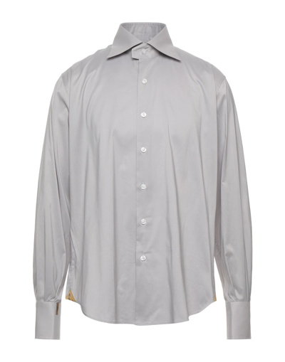 Shop Billionaire Man Shirt Grey Size 17 Cotton