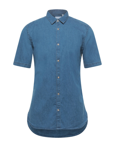 Shop Only & Sons Denim Shirts In Blue