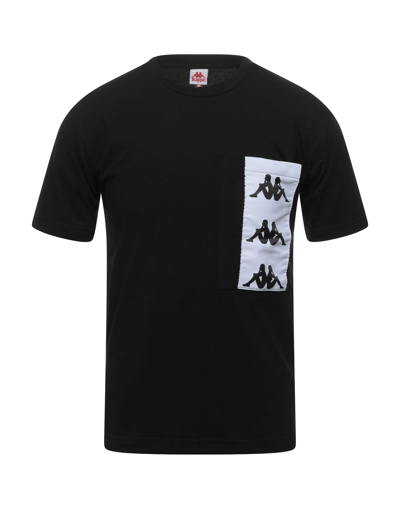 Shop Kappa Man T-shirt Black Size S Cotton