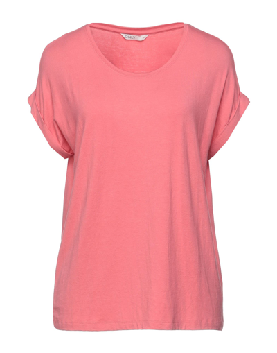 Shop Only Woman T-shirt Pink Size M Viscose, Polyester, Elastane