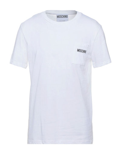 Shop Moschino Man T-shirt White Size 46 Cotton