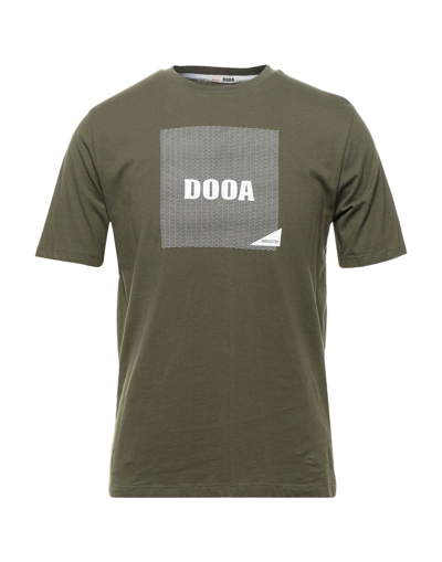 Shop Dooa Man T-shirt Military Green Size Xxl Cotton