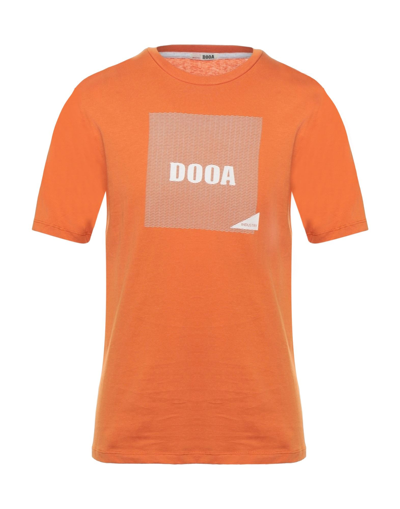 Shop Dooa Man T-shirt Orange Size 3xl Cotton