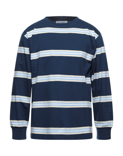 Shop Martin Asbjørn Man T-shirt Midnight Blue Size L Cotton