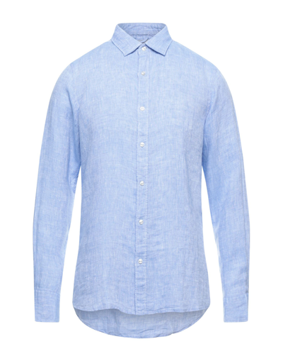Shop R3d Wöôd Man Shirt Sky Blue Size L Linen