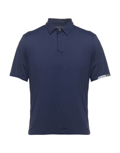 Shop Momo Design Man Polo Shirt Midnight Blue Size S Polyester, Elastane