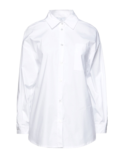 Shop Berna Woman Shirt White Size S Cotton, Elastane