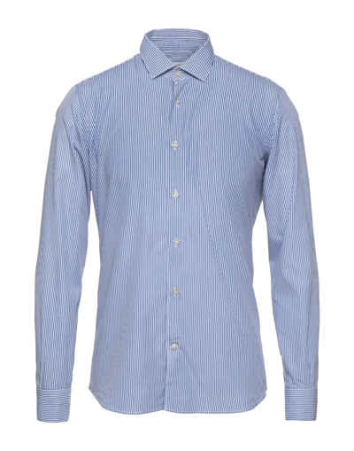 Shop Domenico Tagliente Shirts In Blue