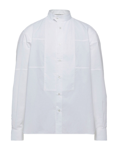 Shop Bikkembergs Man Shirt White Size 15 ¾ Cotton, Linen