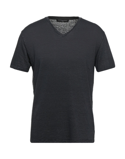 Shop Daniele Fiesoli Man T-shirt Steel Grey Size Xl Linen, Elastane