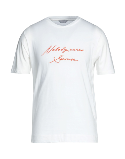 Shop Sseinse Man T-shirt White Size S Cotton