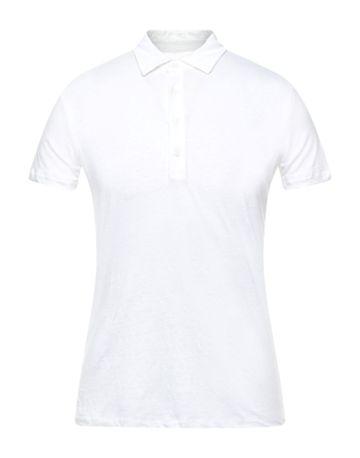 Shop Majestic Filatures Man Polo Shirt White Size M Linen, Elastane