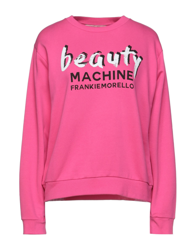 Shop Frankie Morello Sweatshirts In Fuchsia