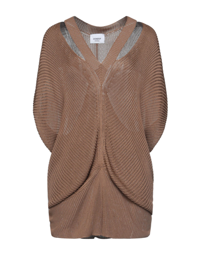 Shop Dondup Woman Top Brown Size 6 Viscose