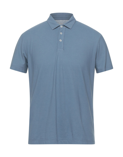 Shop Altea Polo Shirts In Pastel Blue