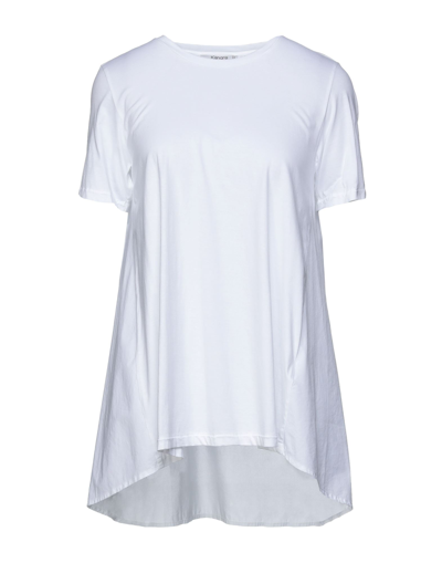 Shop Kangra Cashmere Woman T-shirt White Size 4 Cotton, Elastane