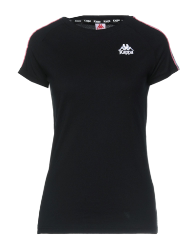 Shop Kappa Woman T-shirt Black Size S Cotton