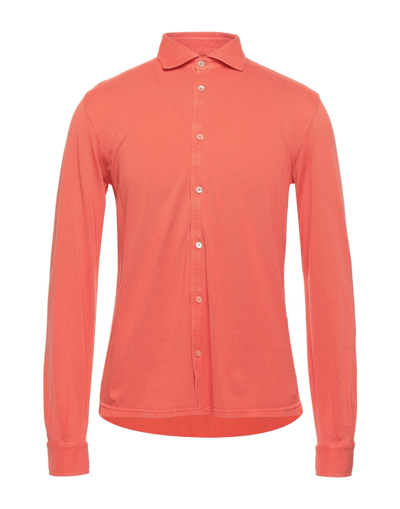 Shop Fedeli Shirts In Orange