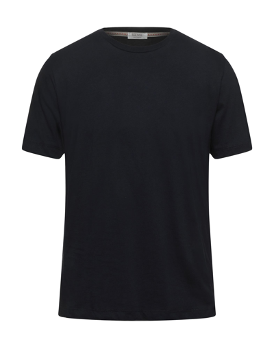 Shop Sseinse Man T-shirt Midnight Blue Size Xl Cotton, Linen