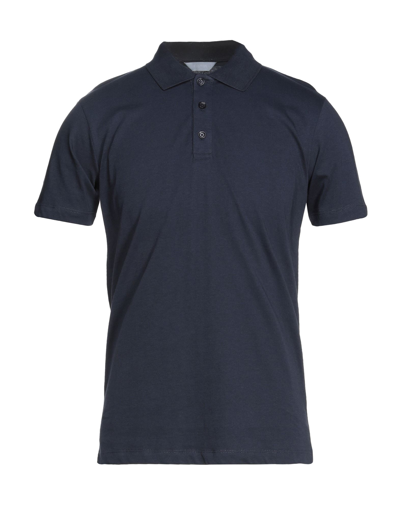 Shop Sseinse Man Polo Shirt Midnight Blue Size 3xl Cotton