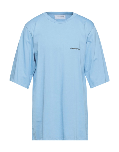 Shop Numero 00 Man T-shirt Sky Blue Size Xl Cotton