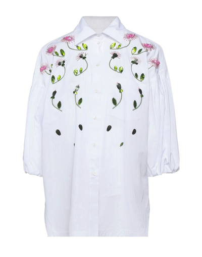 Shop Valentino Garavani Woman Shirt White Size 8 Cotton