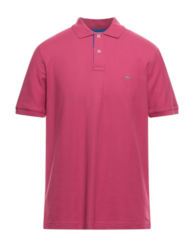 Shop Fynch-hatton® Polo Shirts In Fuchsia