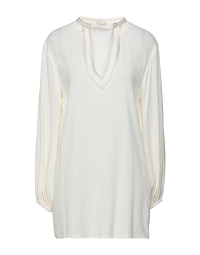 Shop True Royal Woman Top Ivory Size 6 Viscose In White