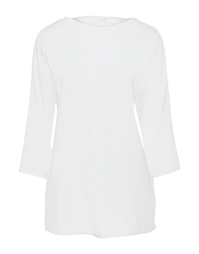 Shop Rossopuro Blouses In White