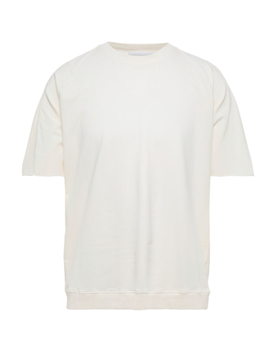 Shop Daniele Fiesoli Man Sweatshirt Ivory Size Xxl Cotton, Elastane In White