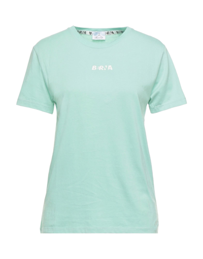 Shop Berna Woman T-shirt Light Green Size Xs Cotton
