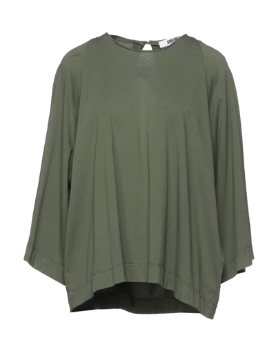 Shop Mauro Grifoni T-shirts In Military Green