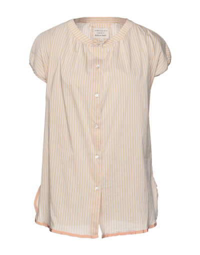 Shop Alessia Santi Woman Shirt Sand Size 6 Cotton, Polyester In Beige