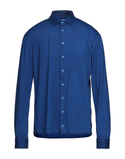 Shop Martin Zelo Shirts In Bright Blue