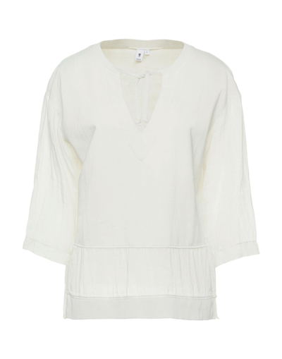 Shop European Culture Woman Sweatshirt Ivory Size S Rayon, Cotton, Elastane In White