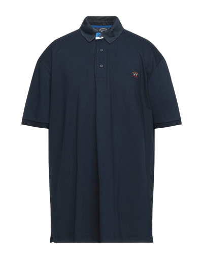 Shop Paul & Shark Man Polo Shirt Midnight Blue Size S Cotton