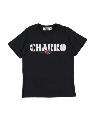 Shop El Charro Toddler Girl T-shirt Black Size 4 Cotton