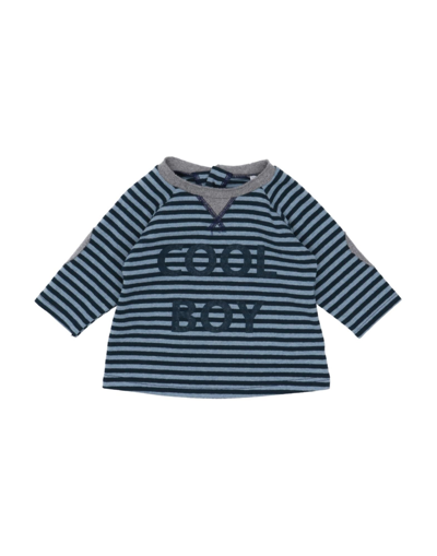 Shop Kid's Company Newborn Boy T-shirt Sky Blue Size 3 Cotton, Acrylic, Elastane