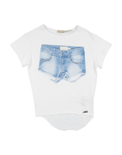 Shop Met Jeans Toddler Girl T-shirt White Size 4 Cotton