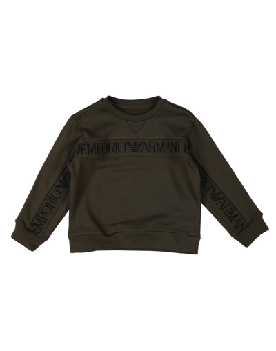 Shop Emporio Armani Sweatshirts In Military Green