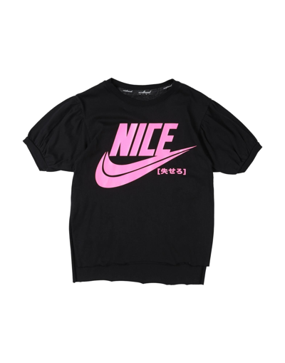 Shop Nicebrand Toddler Girl T-shirt Black Size 6 Cotton