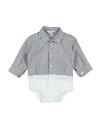 Shop Aletta Newborn Boy Shirt Grey Size 3 Cotton, Elastane