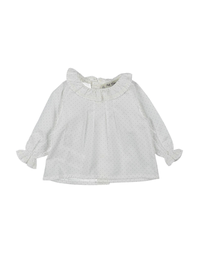 Shop Pili Carrera Newborn Girl Top White Size 3 Cotton, Elastane