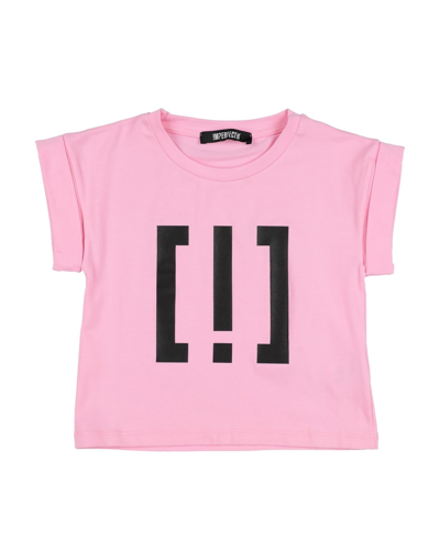 Shop !m?erfect Toddler Girl T-shirt Pink Size 6 Cotton, Elastane