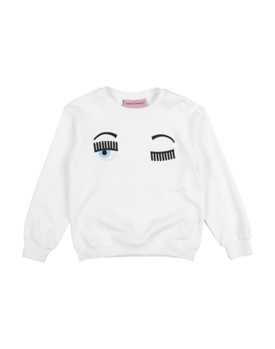 Chiara Ferragni Toddler Girl Sweatshirt White Size 5 Cotton In White