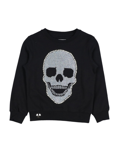 Shop Philipp Plein Toddler Girl Sweatshirt Black Size 6 Cotton, Elastane