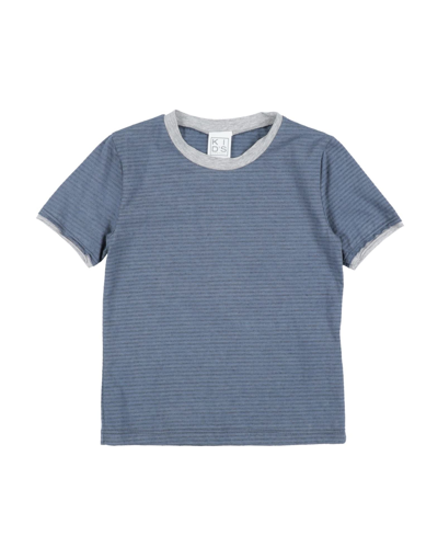 Shop Kid's Company T-shirts In Slate Blue