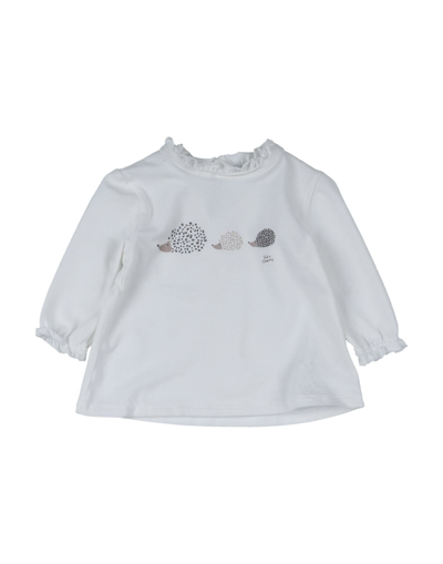 Shop Kid's Company Newborn Girl T-shirt White Size 3 Cotton, Elastane