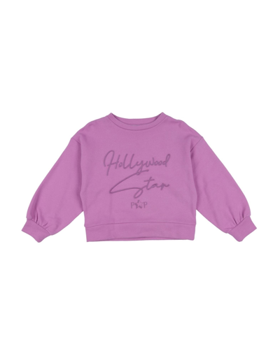 Shop Patrizia Pepe Sweatshirts In Lilac